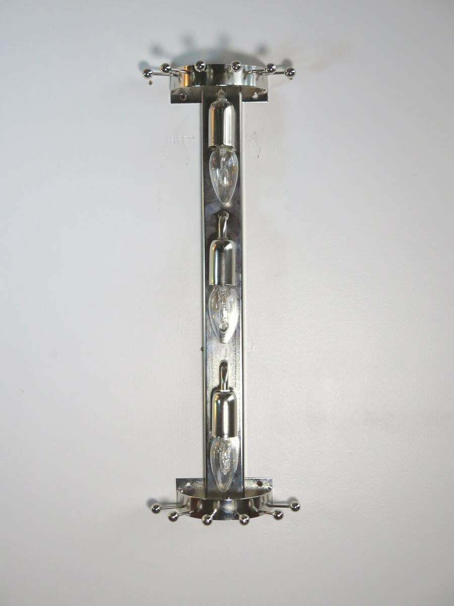 photo furniture Four Vintage Italian Wall Sconce, Multi Colour Triedri Venini Style Murano, 1990s