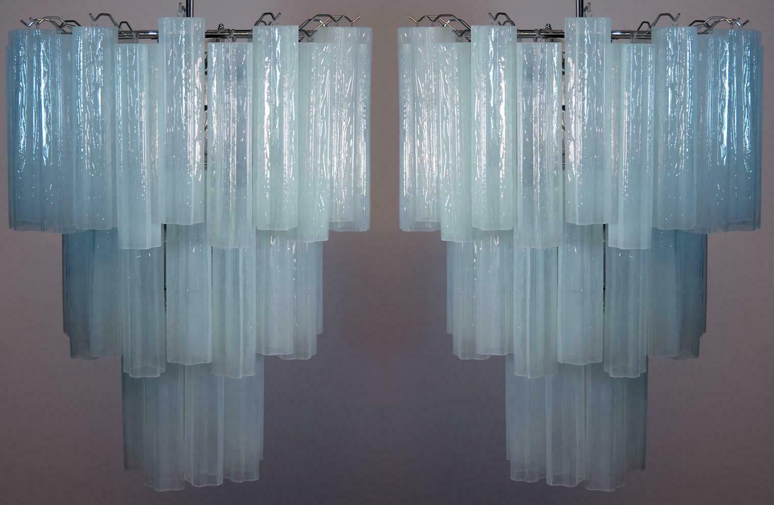 Pair Tronchi (48) Chandelier In Toni Zuccheri Style For Venini, Murano photo furniture