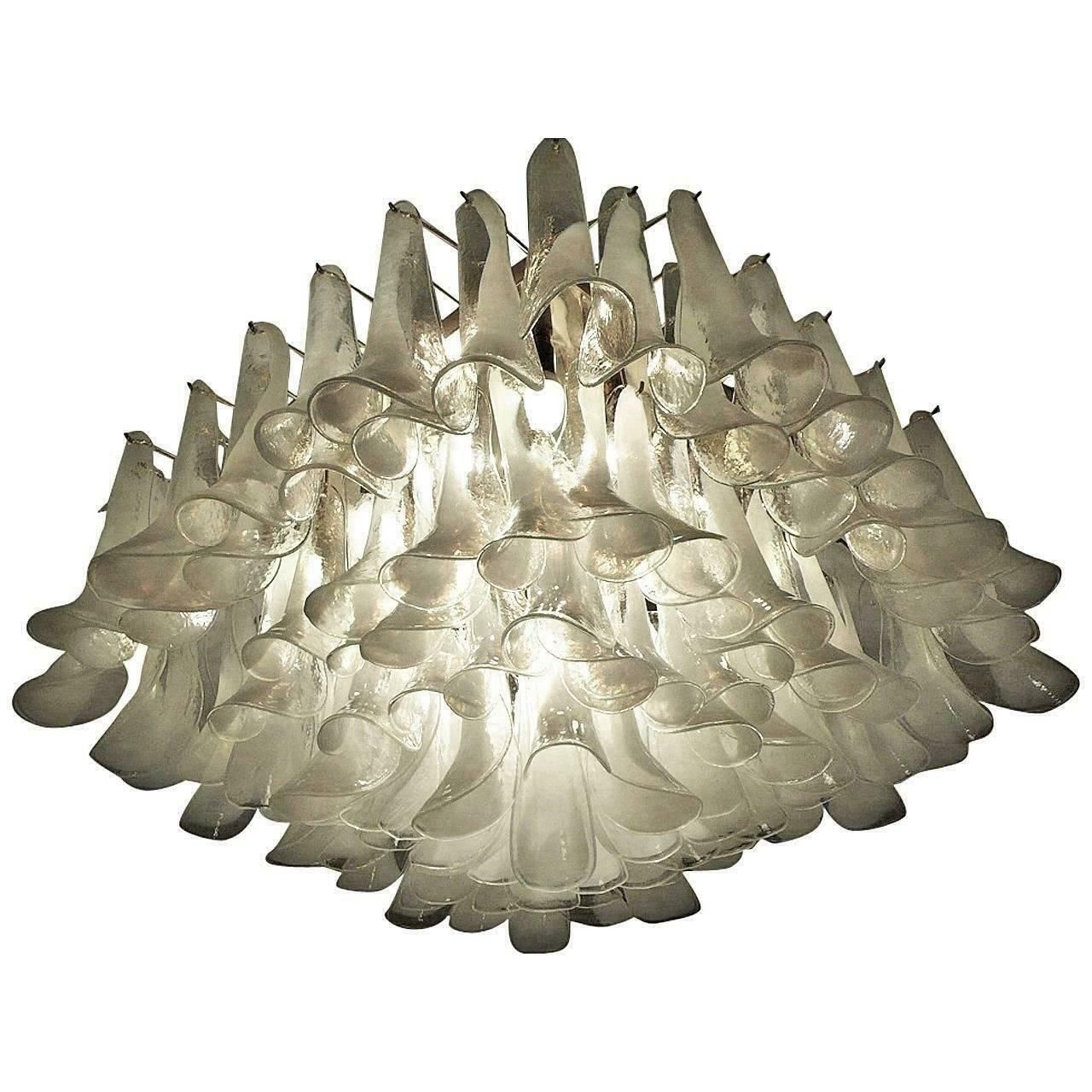Spectacular Petal Chandelier, Murano photo for sale