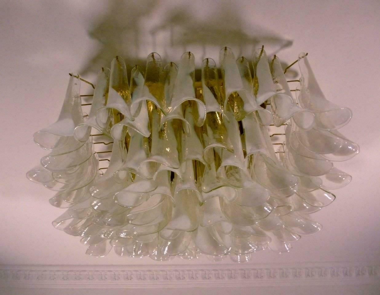 photo for sale Spectacular Petal Chandelier, Murano