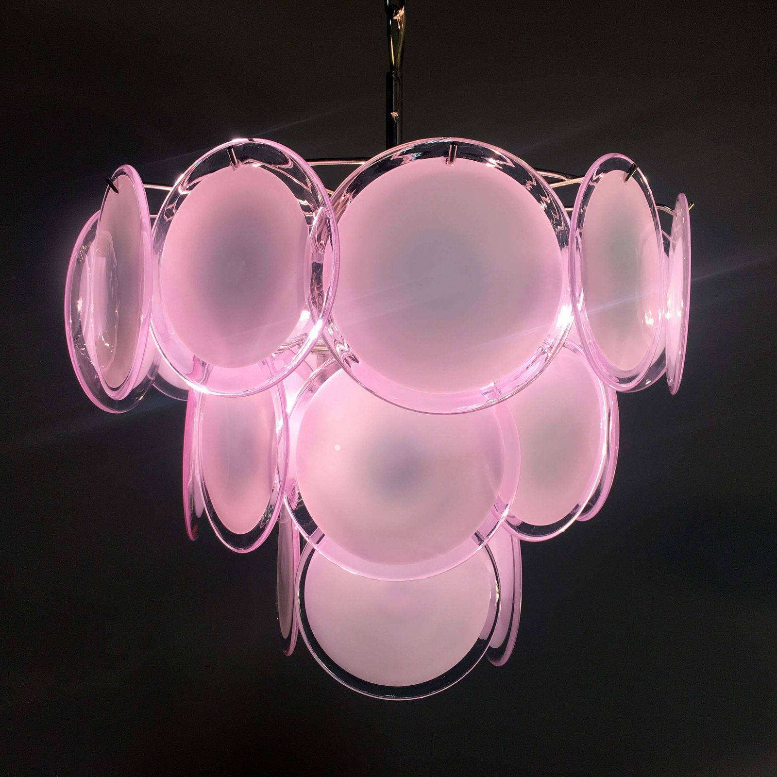 photo furniture Disc Murano Glass Chandeliers By Vistosi Style
