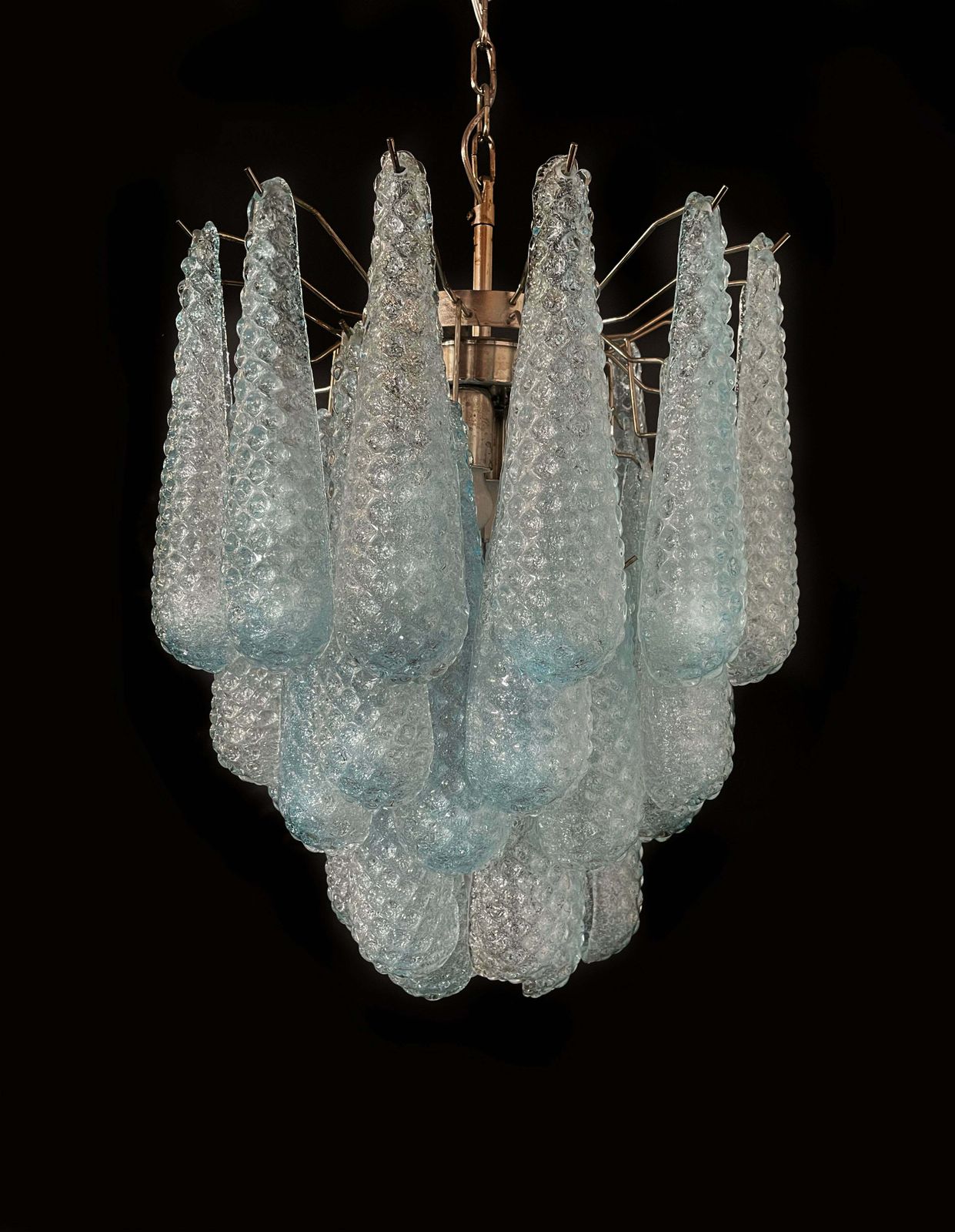 Fascinating Pair Of Italian Murano Glass Chandeliers photo furniture