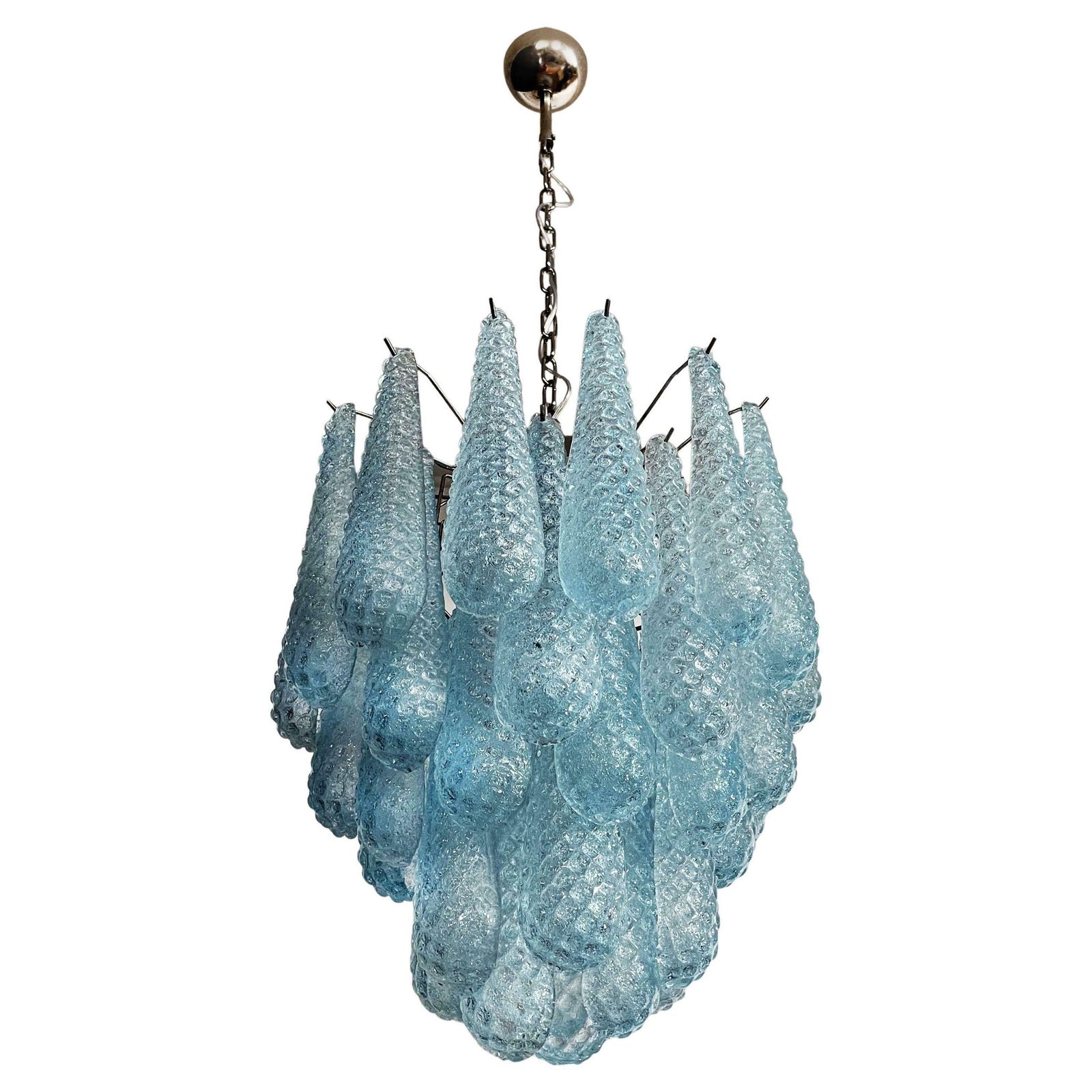 Fascinating Pair Of Italian Murano Glass Chandeliers photo buy