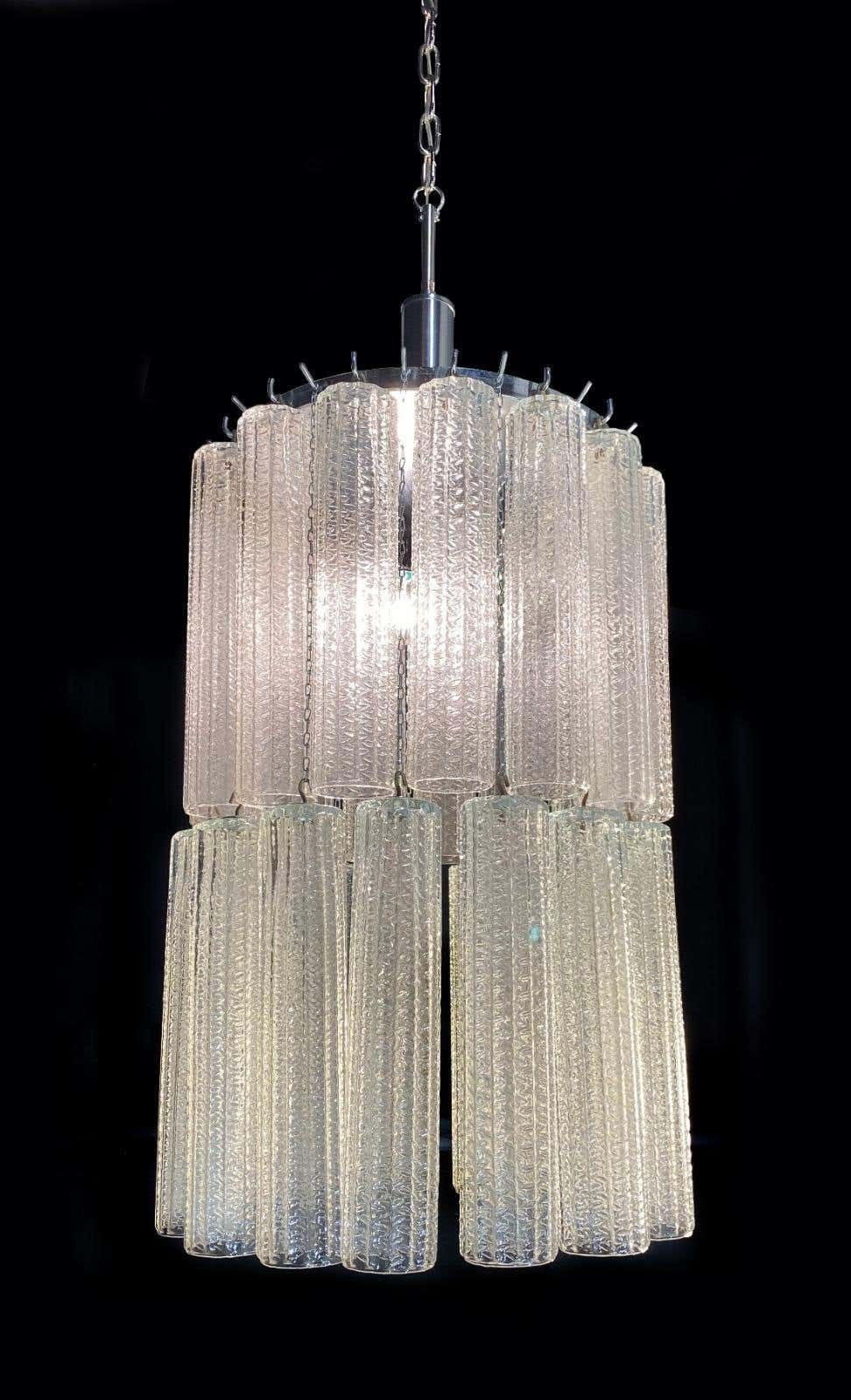 Fine Italian Chandelier By Venini, Murano, 1950 photo for sale
