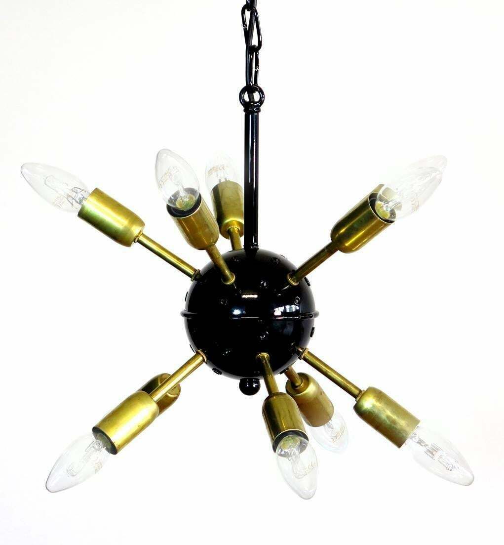 Exceptional Pair Of Sputnik Chandeliers,30 Crystal Glass Murano, 1990 photo 2423.0
