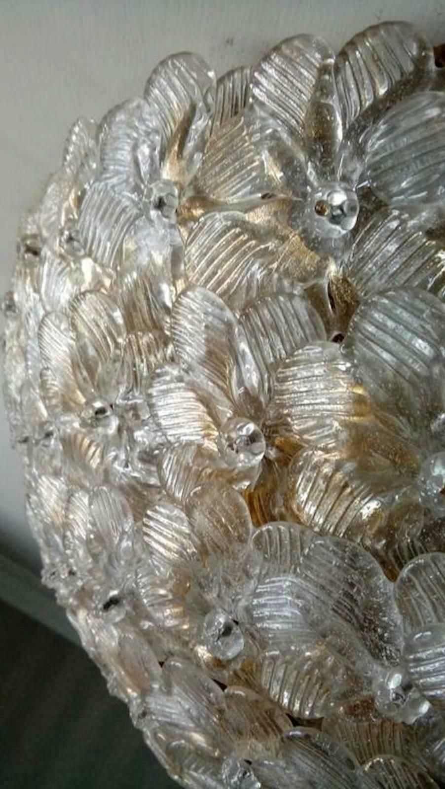 Ceiling Flower Lamp By Barovier & Toso, Murano, 1980s photo furniture