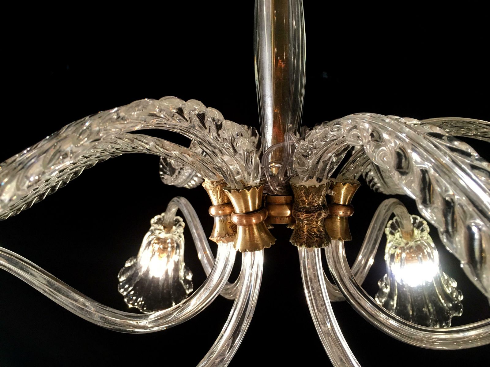 Liberty Chandelier By Ercole Barovier, Murano, 1940s photo 2988.0