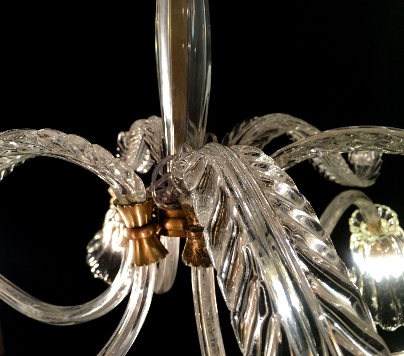 Liberty Chandelier By Ercole Barovier, Murano, 1940s photo vinterior