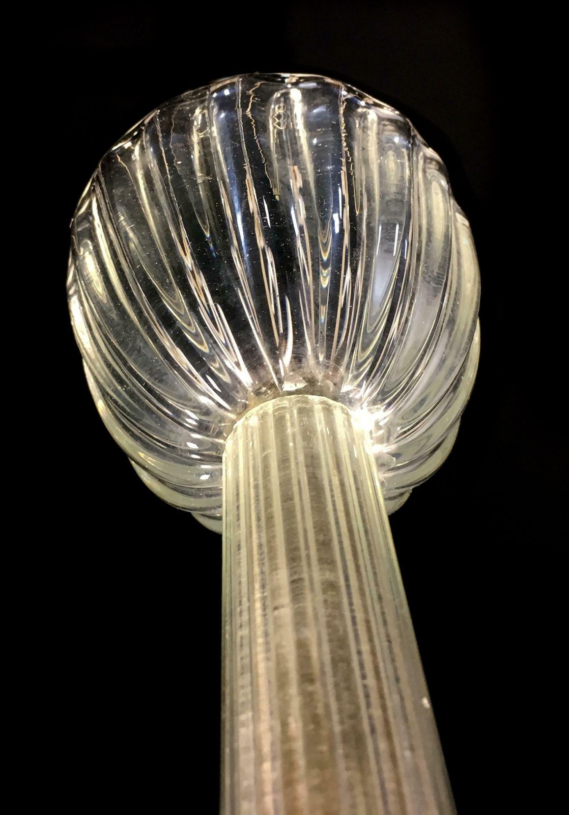 photo for sale Chandeliers "The Princess", Gold Inclusion By Barovier & Toso, Murano, 1940s