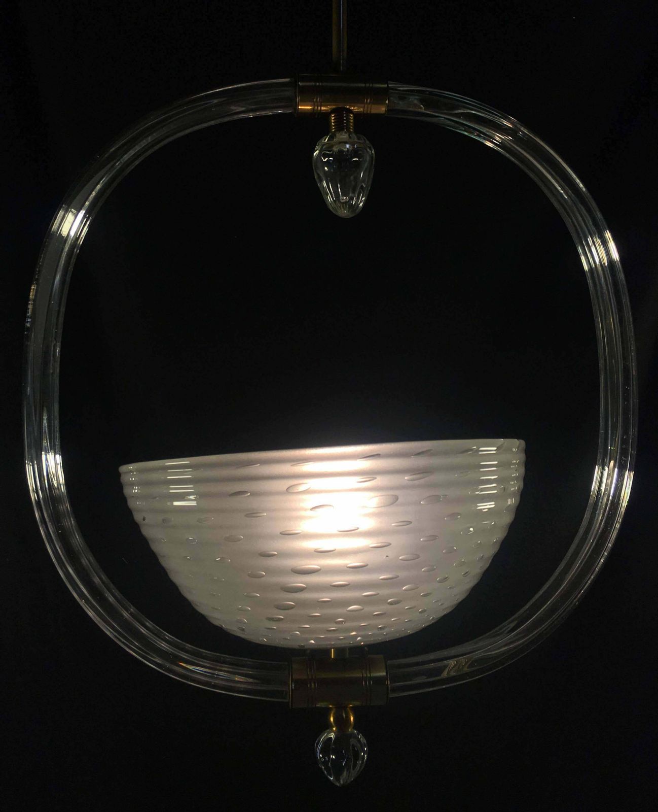 photo furniture Charming Italian Chandelier By Barovier & Toso, Murano, 1940