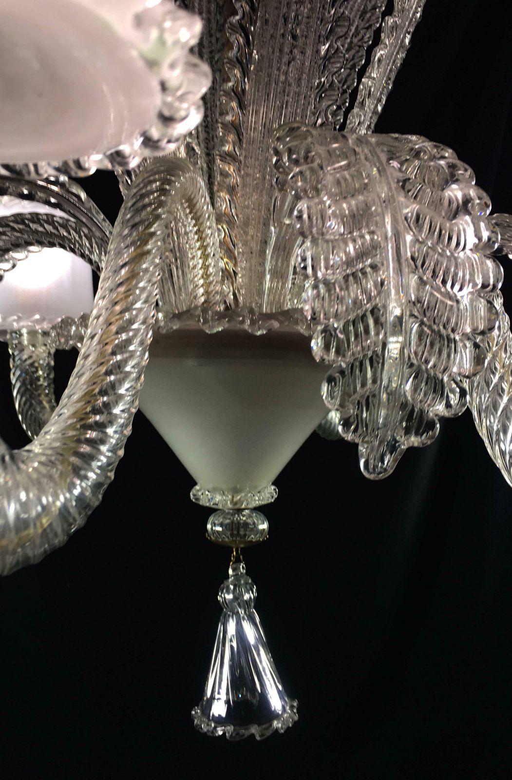 Chandelier By Barovier & Toso, Murano, 1940s photo vinterior