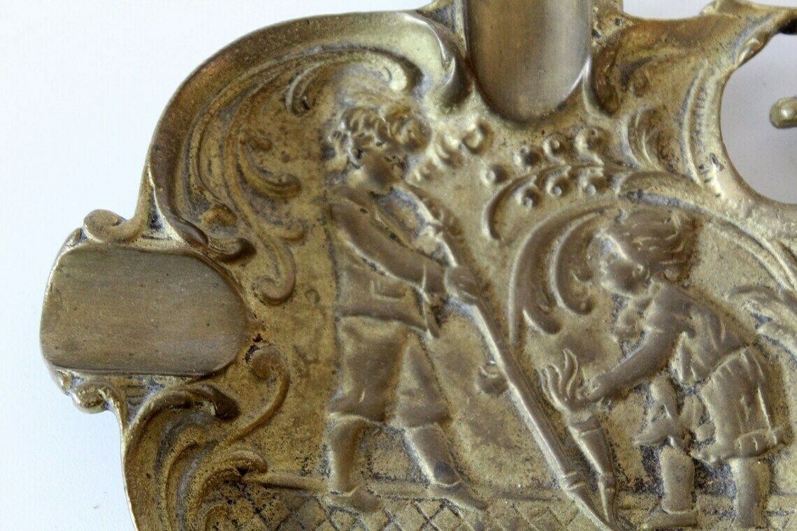 Antique Bronze Ashtray, Trinket Dish, Embossed Dragon, Gryphon Griffin Griffon, Pin Dish, Trinket Dish Vide Poche Coin Dish, Signed photo for sale