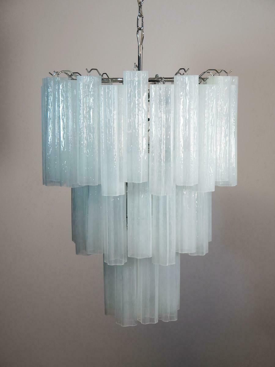 Trio Of 48 Tronchi Chandeliers In Toni Zuccheri Style For Venini, Murano photo for sale