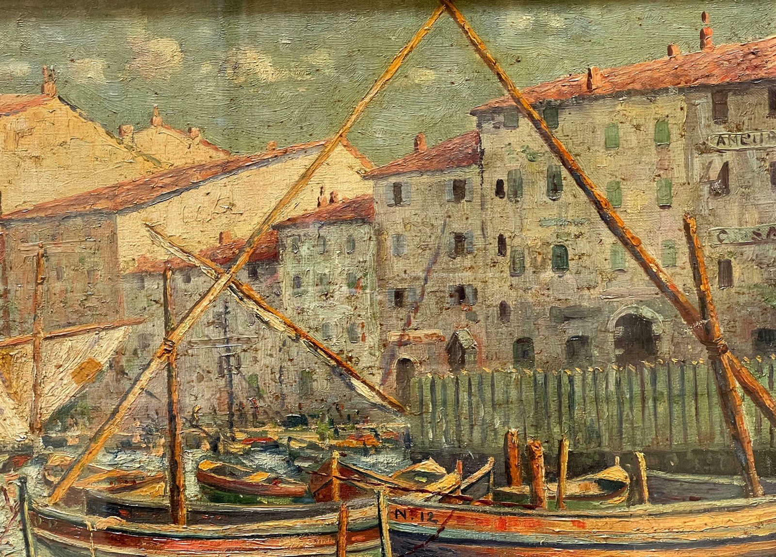 Boats In Portofino. Italy, 1920 photo furniture