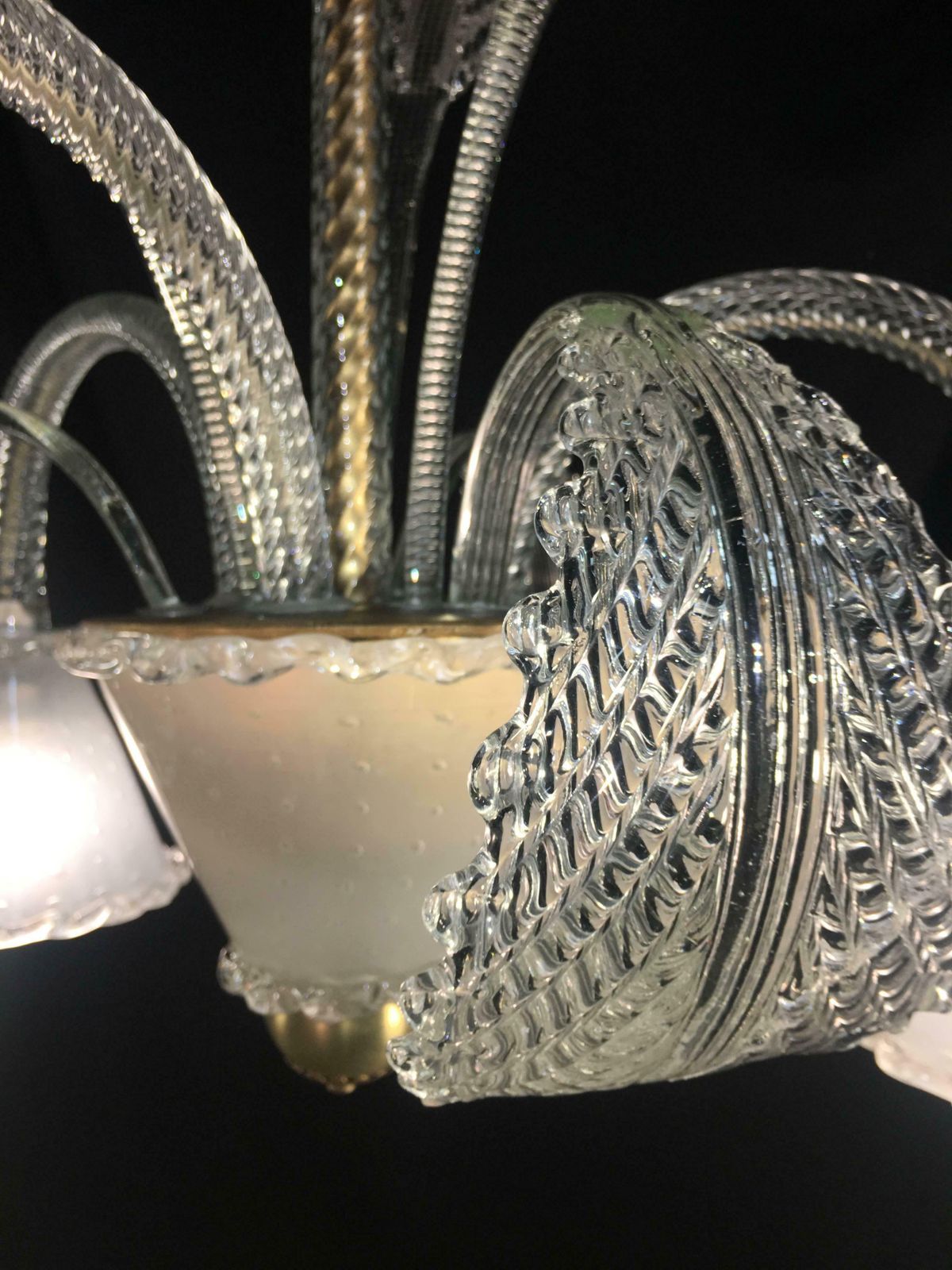 Chandelier By Barovier & Toso, Murano, 1940s photo Lighting