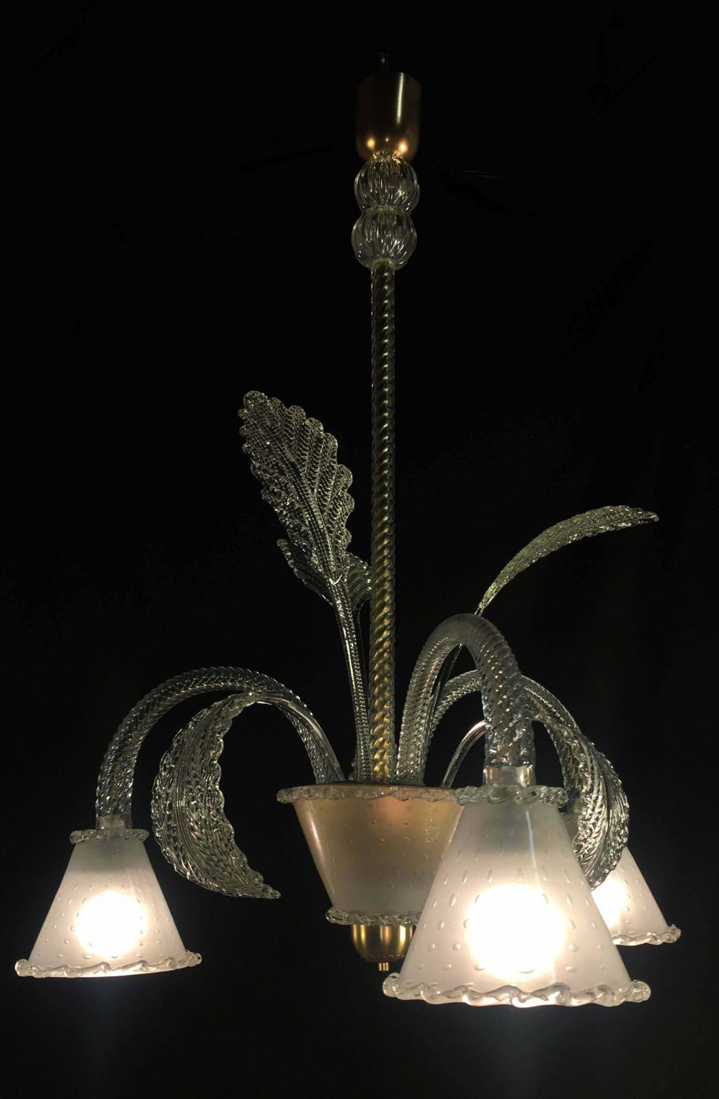 Chandelier By Barovier & Toso, Murano, 1940s photo 2423.0