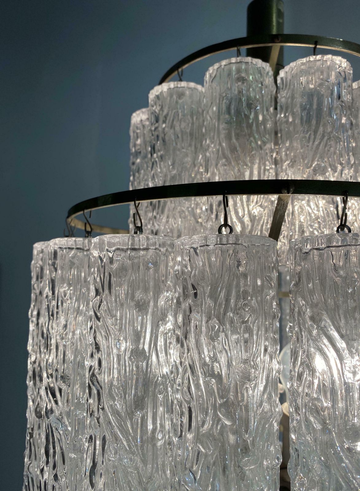 Lighting Italian Tronchi Chandelier By Toni Zuccheri For Venini, Murano, 1950 photo