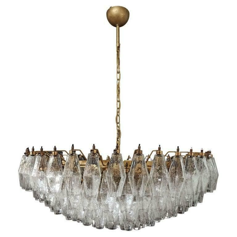 Pair Of Poliedri Chandeliers, Murano photo vinterior