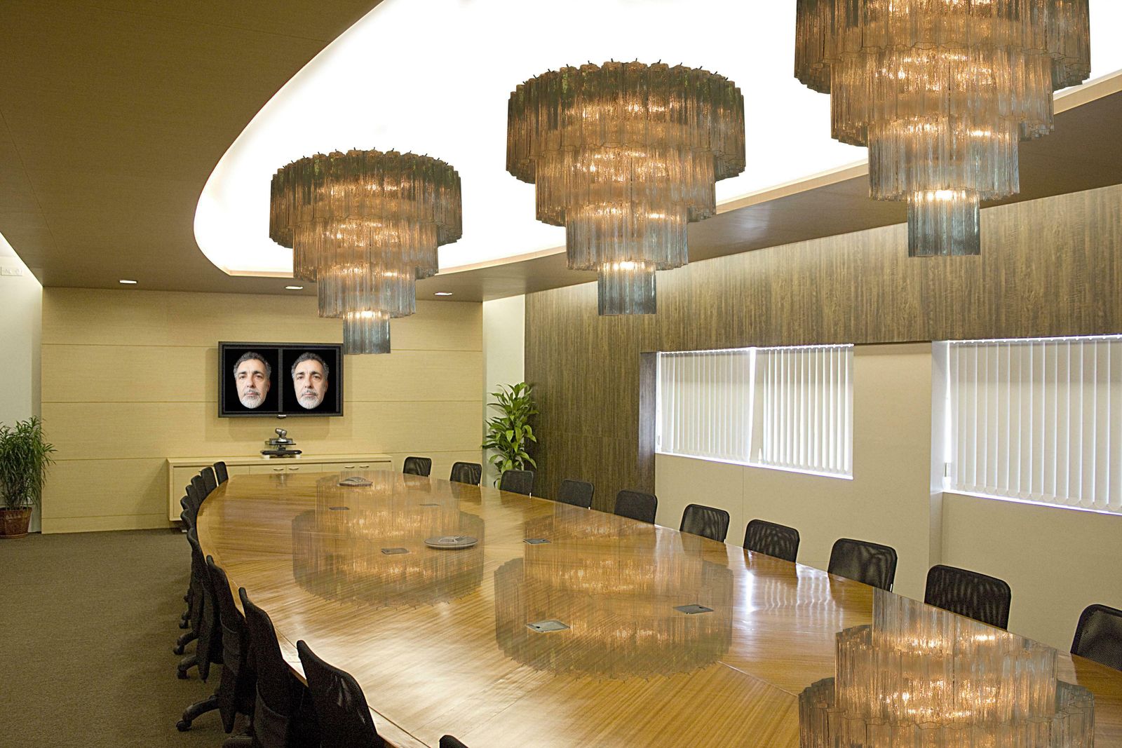 Italian Murano Glass Chandelier, 78 Tronchi, Tony Zuccheri Style photo buy