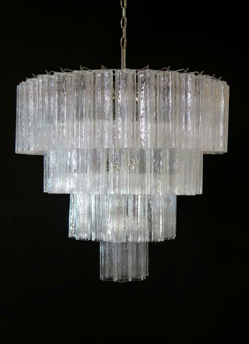 4846.0 Italian Murano Glass Chandelier, 78 Tronchi, Tony Zuccheri Style photo