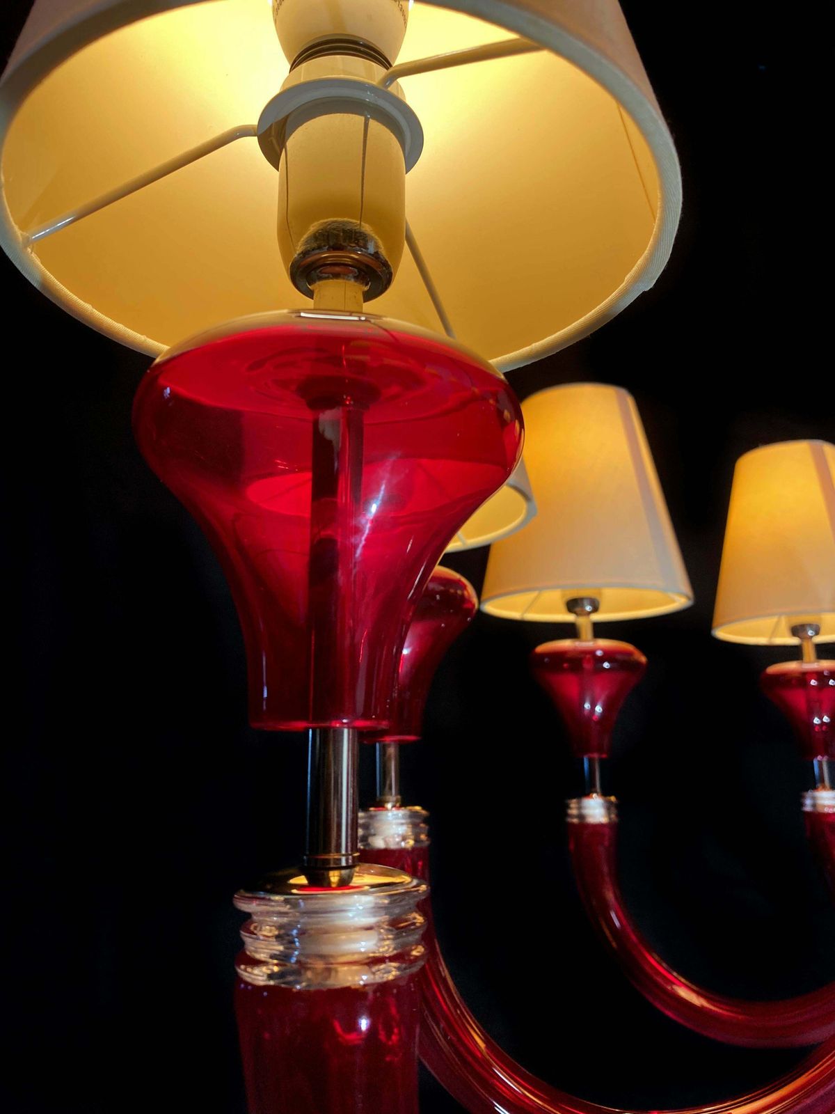 9692.0 Italian Chandelier By Barovier And Toso Murano 1990 photo