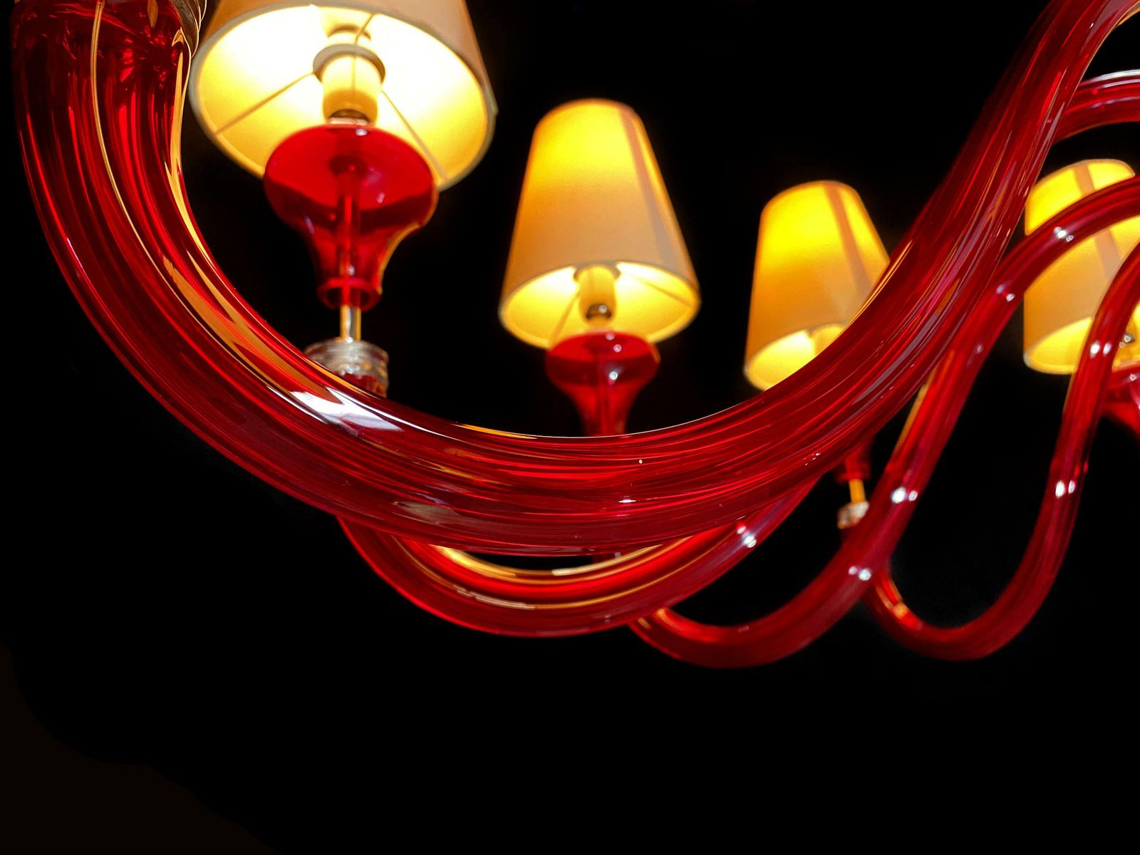 photo buy Italian Chandelier By Barovier And Toso Murano 1990