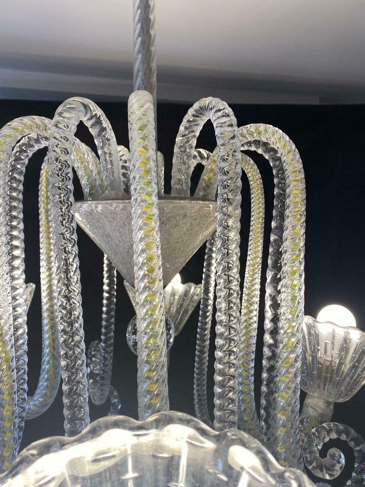 Art Deco Chandelier By Ercole Barovier Murano 1940 photo buy