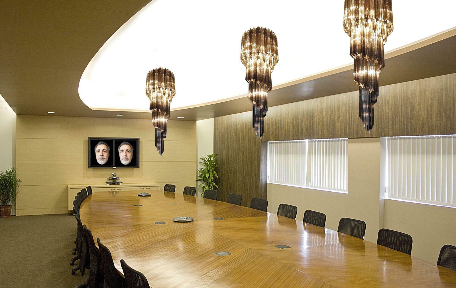 Pair Of Murano Chandeliers 86 Trasparent And Smoked Quadriedri Prism, Murano photo for sale