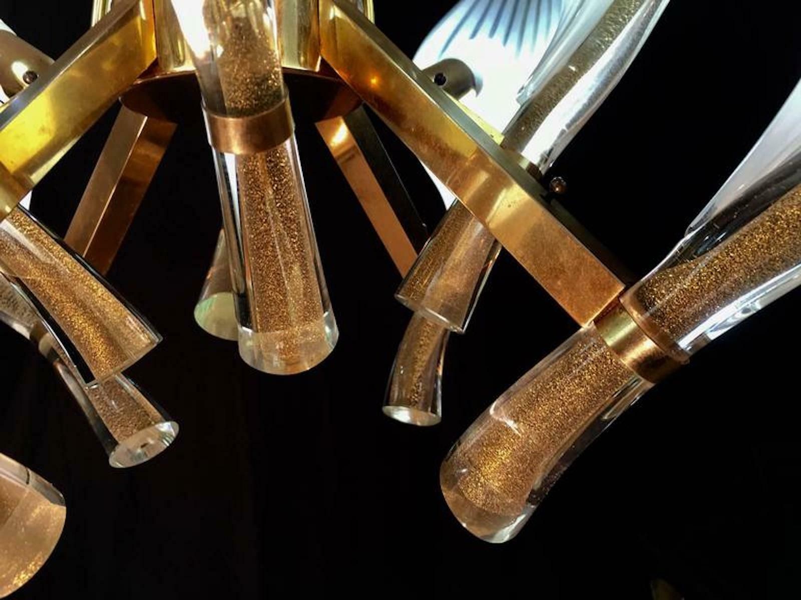 Fantastic Franco Luce For Seguso Murano Chandelier photo for sale