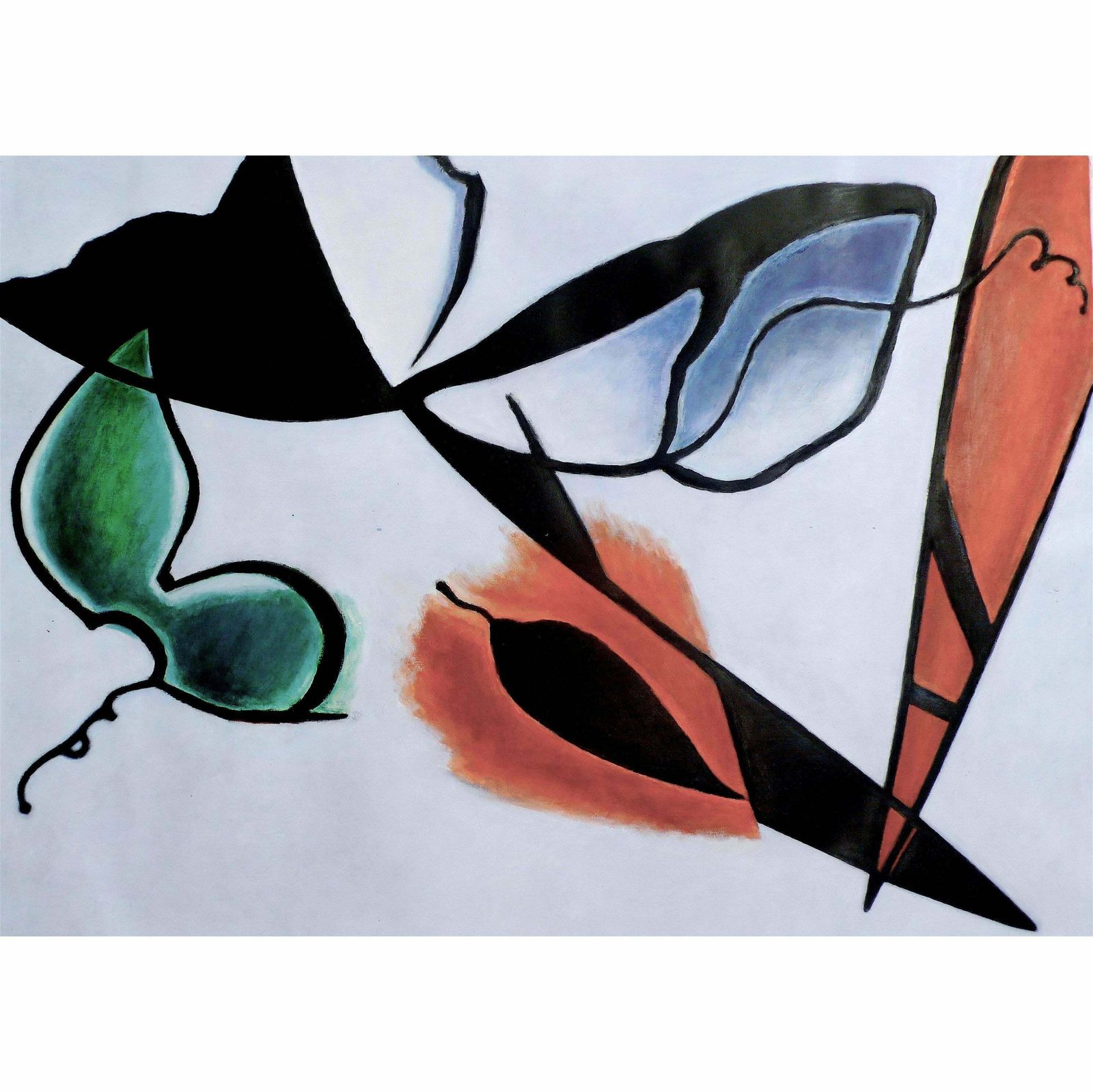 "Plancton I" By Taeko Mima Oil On Canvas Painting, 1999