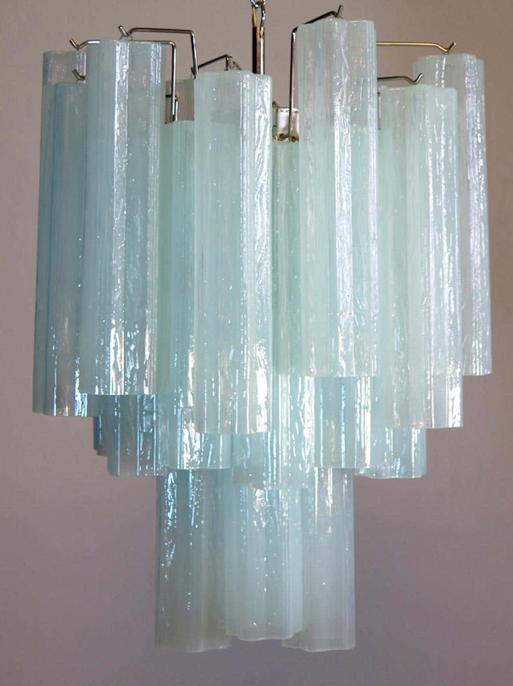 Pair Of 30 Tronchi Chandelier In Toni Zuccheri Style For Venini  Murano photo 2019.0