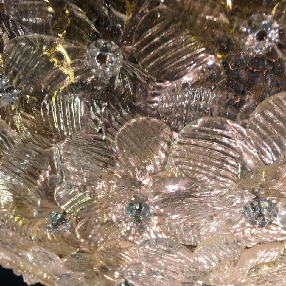 photo for sale Ceiling Flowers Lamp By Barovier & Toso, Murano, 1980s