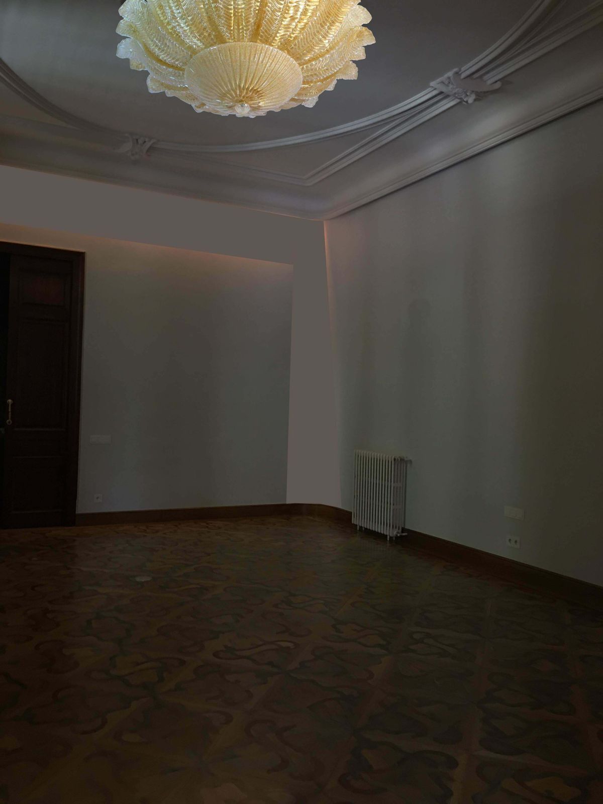 photo for sale Pair Of Large Ceiling Leaves Barovier And Toso Style Murano 1980s