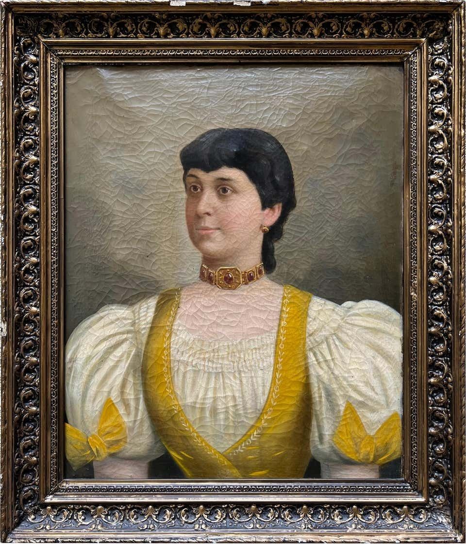 Portrait Of A Young Woman, Wien, 1877 photo furniture