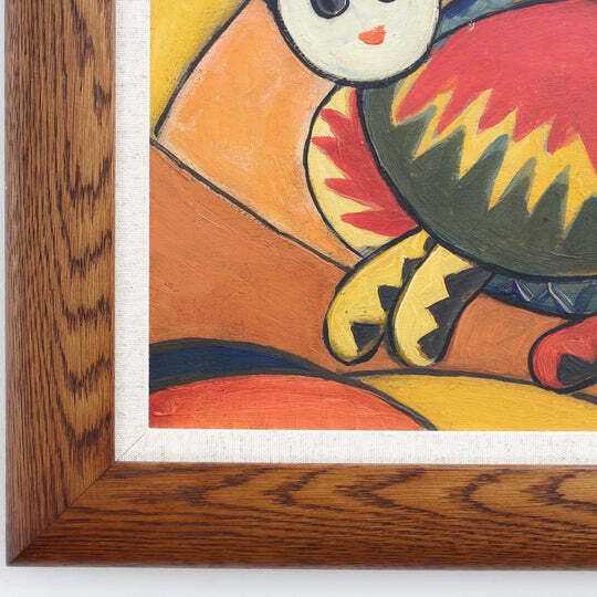 Art Portrait Of A Reposing Cat By F. Duparc (Circa 1960s) photo