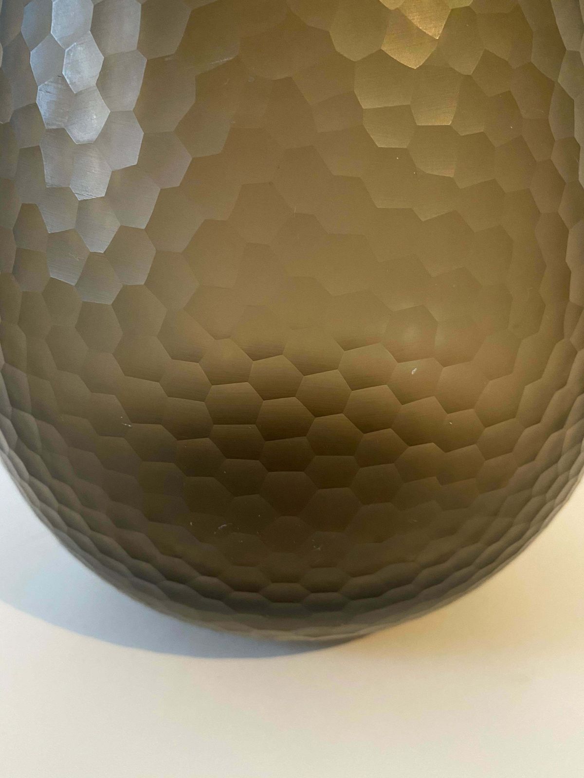 Battuto Nido D’ape Amber Vase Attributed To Carlo Scarpa, Murano, 1940 photo 5653.0