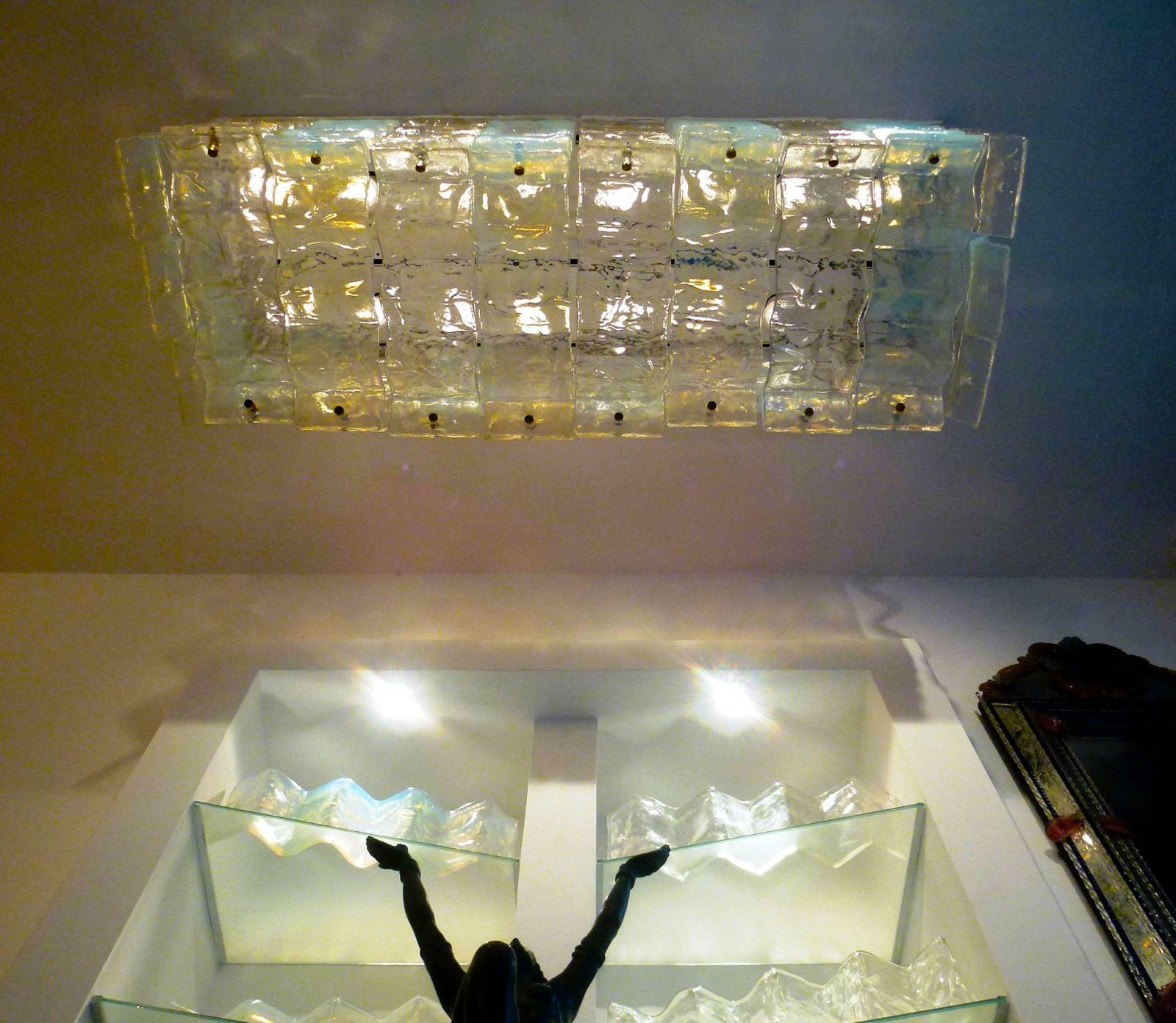 photo furniture Pair Of Ceiling Lights Fixture By Carlo Nason For Mazzega, 1970