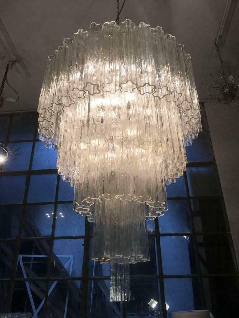 Pair Of Italian Tronchi Chandeliers photo for sale