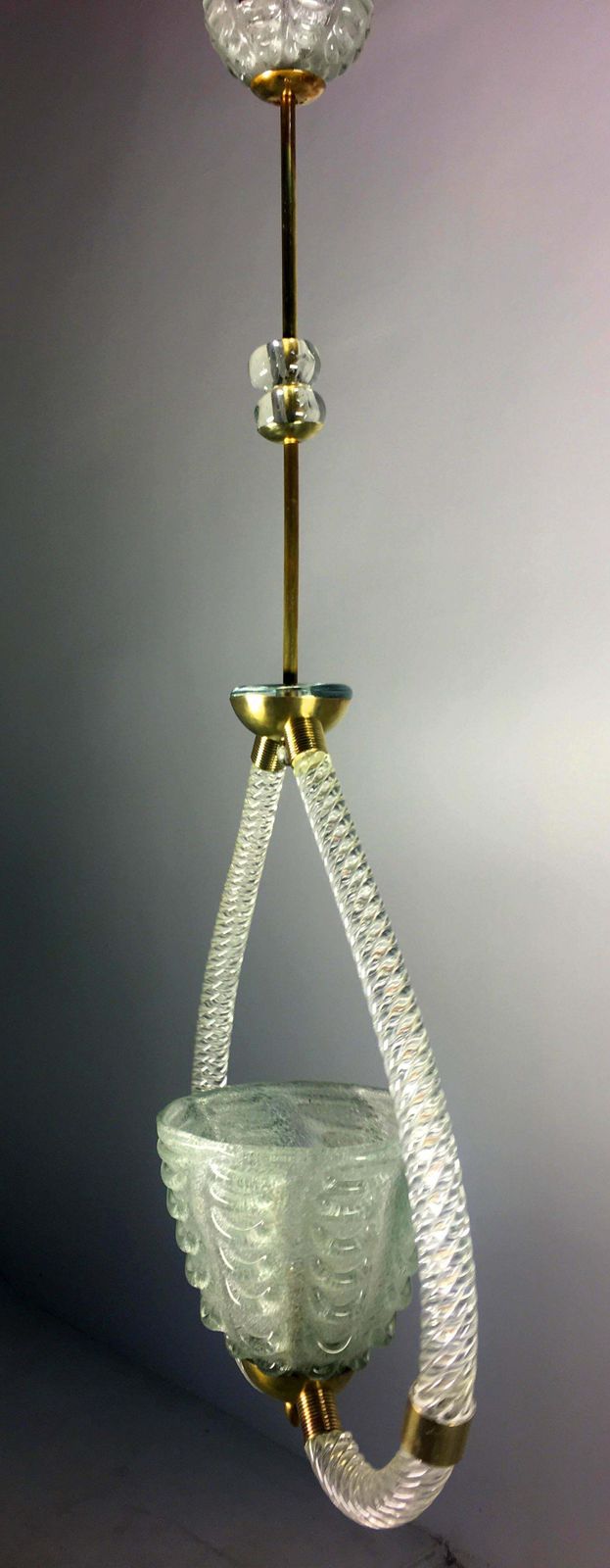 Art Deco Chandelier By Ercole Barovier, Murano, 1940s photo vinterior
