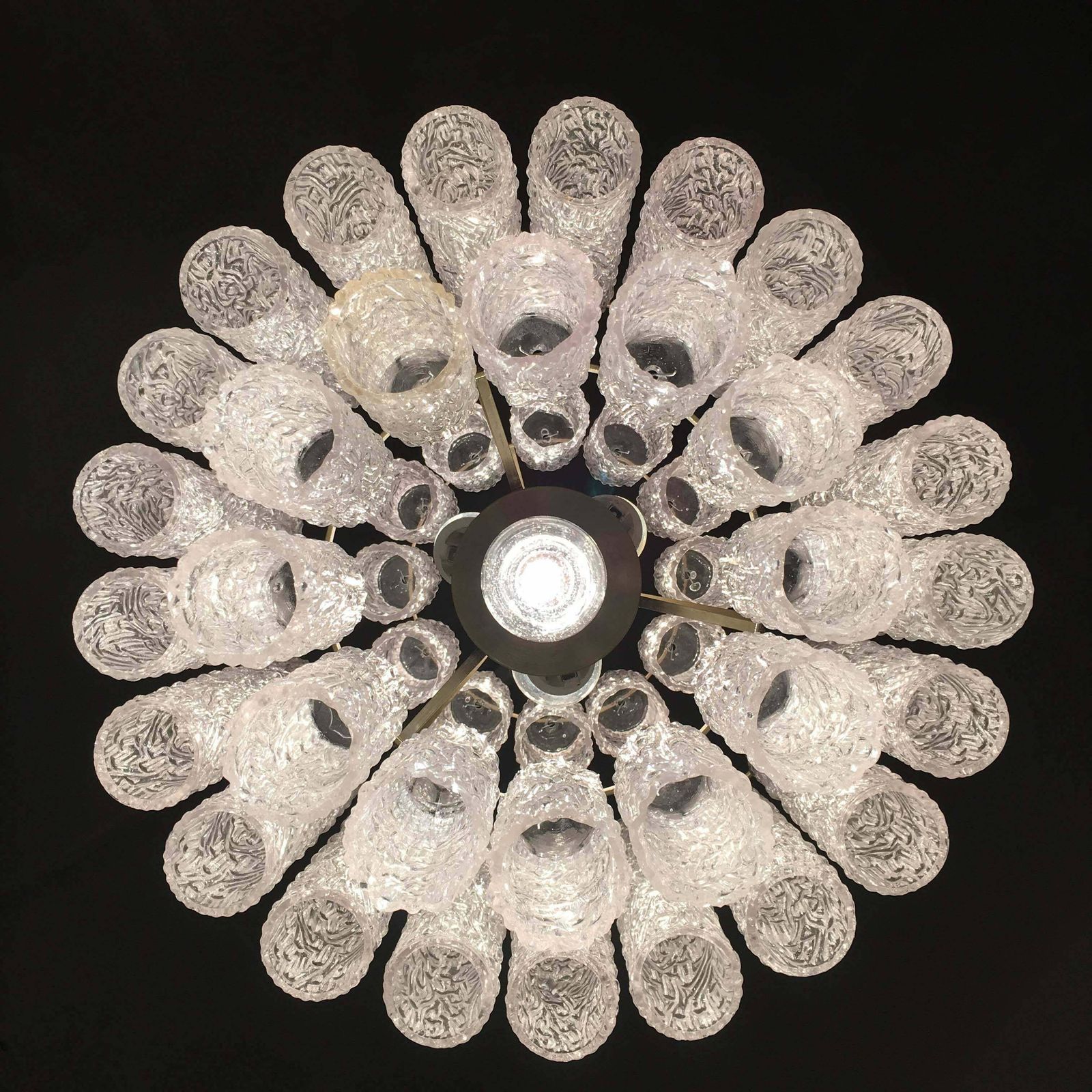 Adorable Pair Of Murano Venini Style Chandeliers, 1970s photo 4031.0