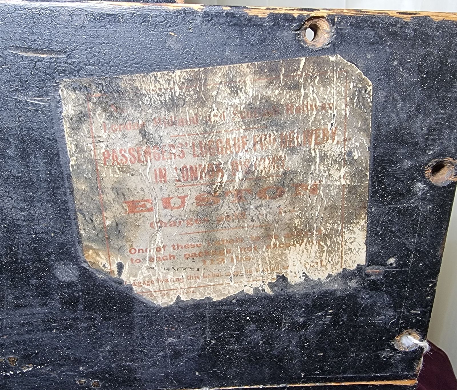 photo furniture 1930s Cabin Box From The Ss Tuscania With Original Labels