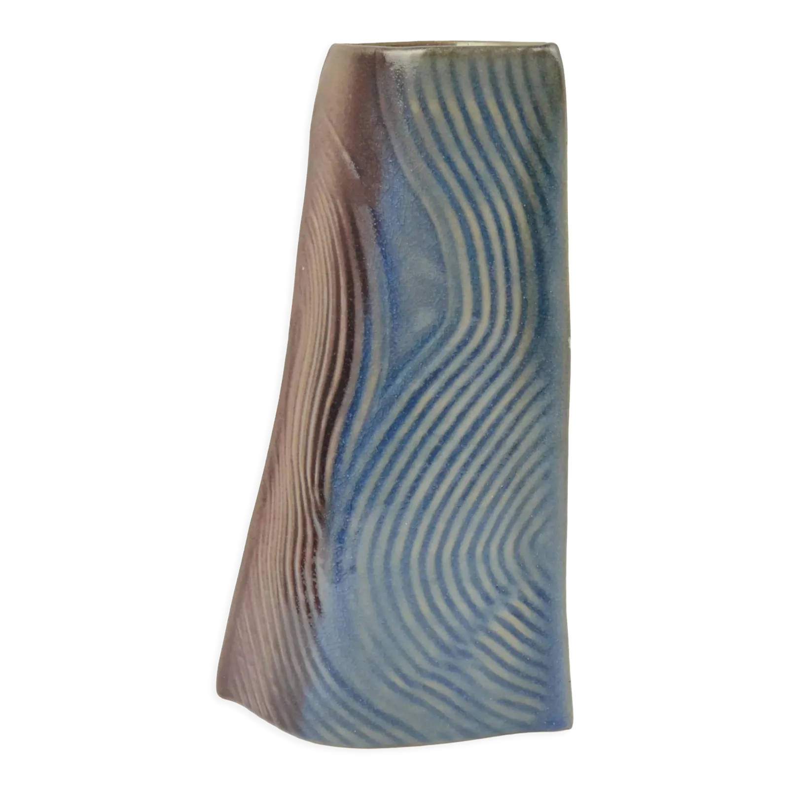 1985 Organic Modern Ceramic Vase Designed By Johann Van Loon Rosenthal Studio Line, Germany