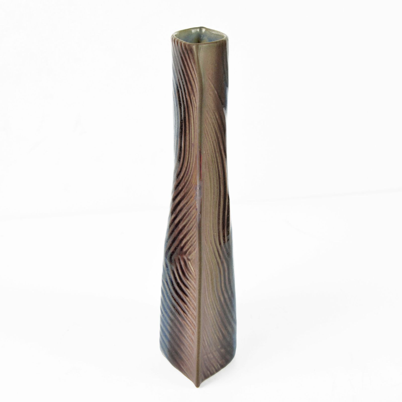 1985 Organic Modern Ceramic Vase Designed By Johann Van Loon Rosenthal Studio Line, Germany photo Home Decor