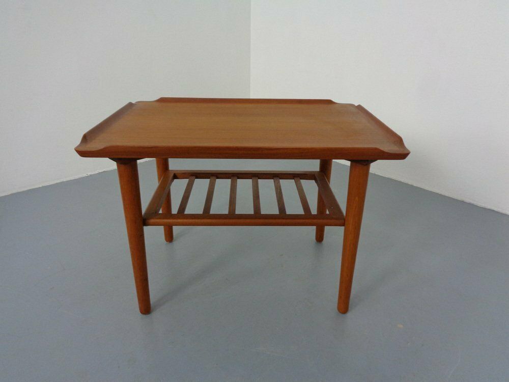 Teak Coffee Table By Holger Georg Jensen For Kubus, Denmark, 1960s