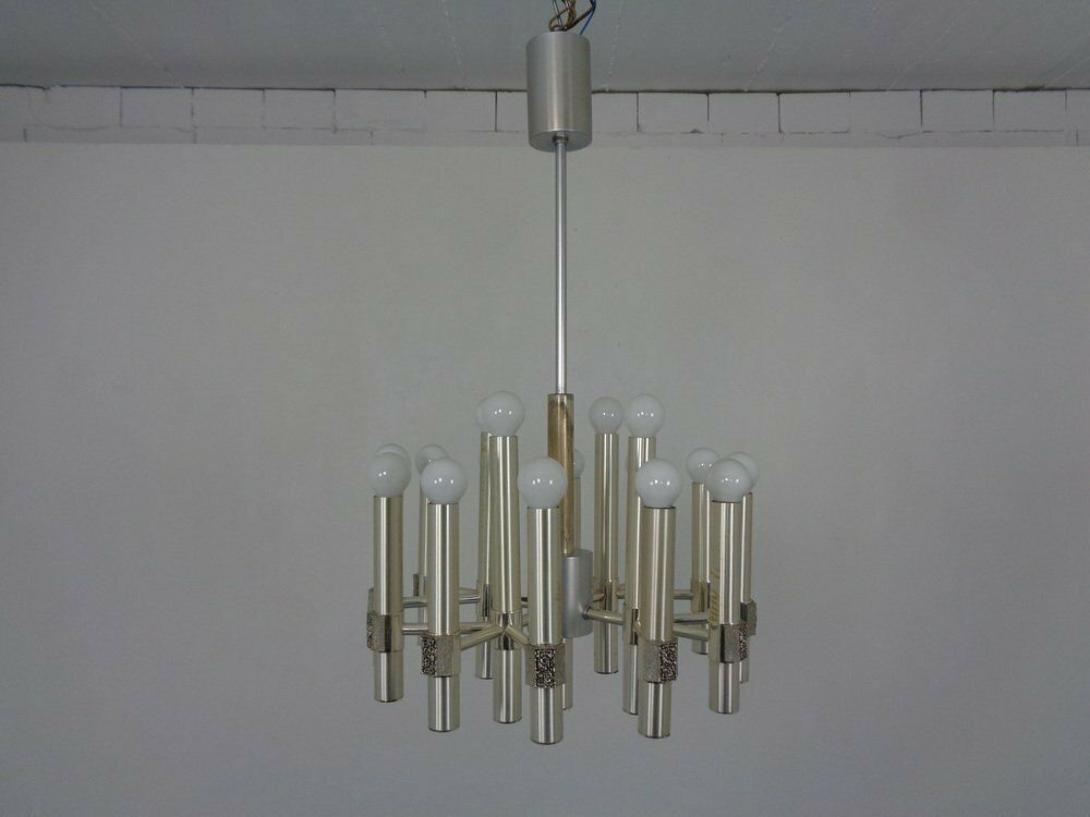 Italian Sputnik Chandelier By Angelo Brotto For Esperia, 1960s