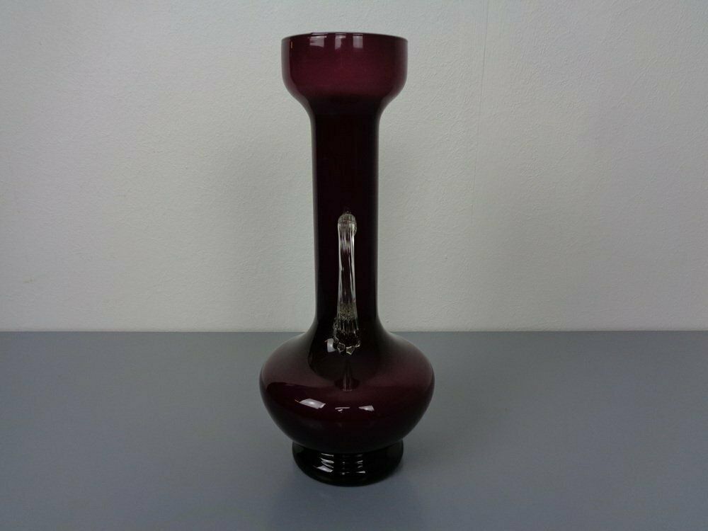 Large Italian Glass Vase By Empoli, 1960s photo Home Decor