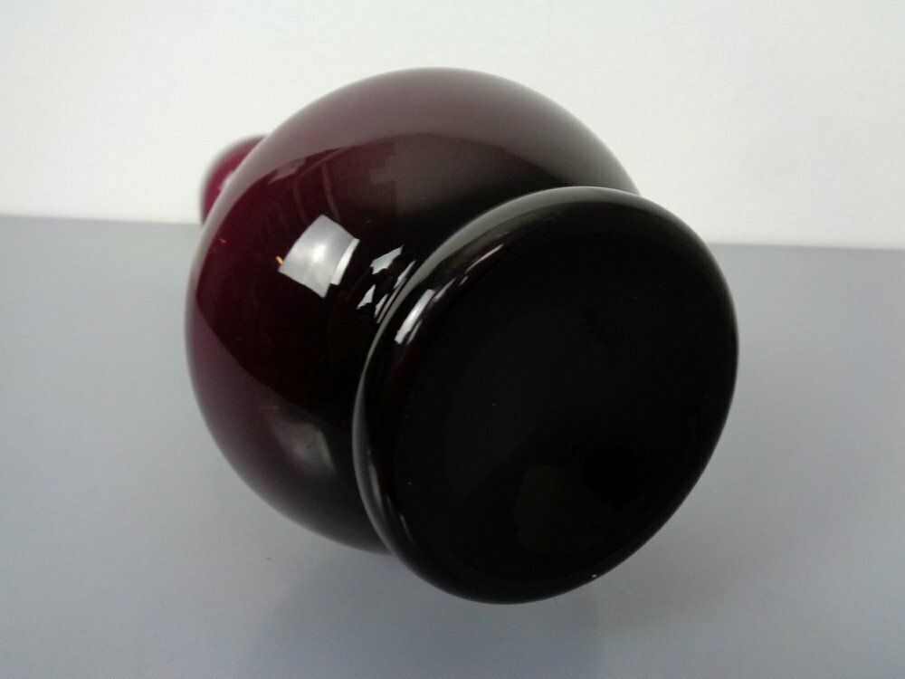 351.0 Large Italian Glass Vase By Empoli, 1960s photo