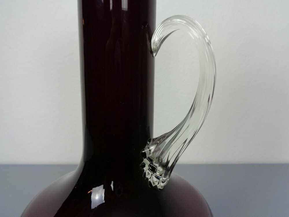 photo vintage Large Italian Glass Vase By Empoli, 1960s