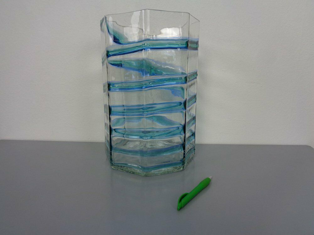 Large French Filigree Vase In Crystal Glass, 1960s photo vinterior