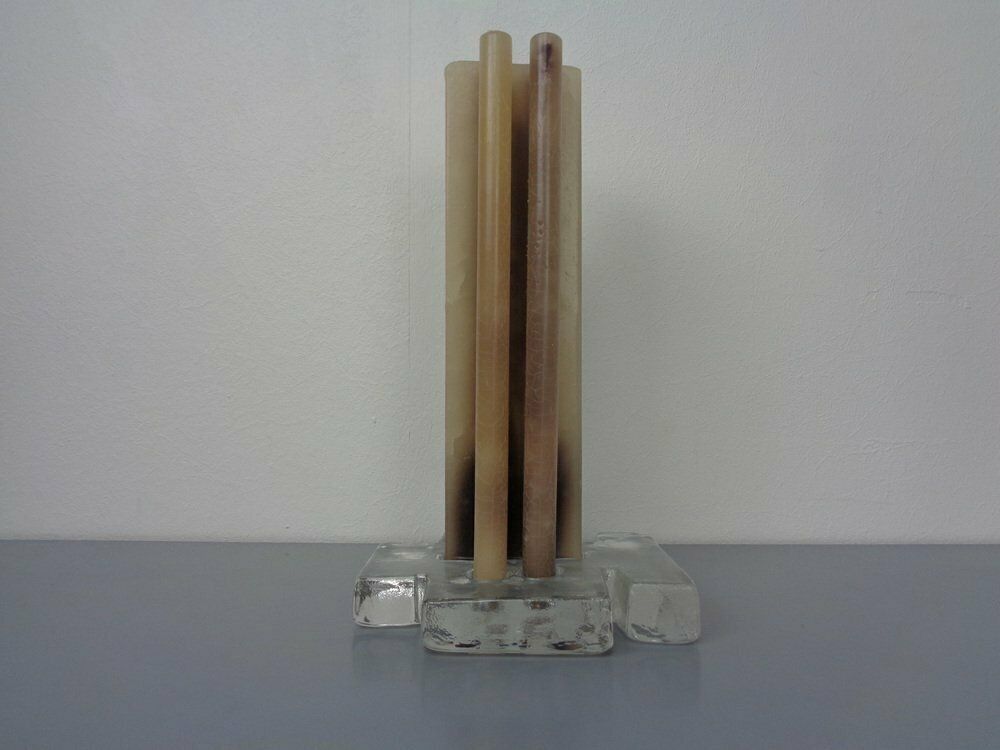 Scandinavien Glass Candleholder, 1960s